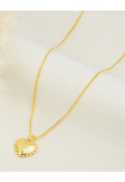 Cadena Con Dije Corazón Abombado
