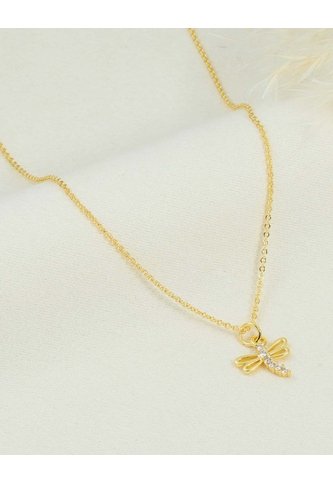 Cadena Con Dije De Libélula En Dorado Arequipe moda dulce