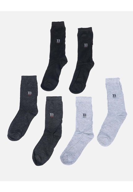 Pack X3 Medias Largas Para Hombre Unicolor