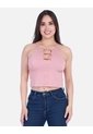 Blusa De Tiras Graduables Con Detalle De Aberturas Frontales de Arequipe moda dulce