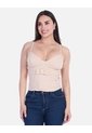 Blusa Tipo Corsé Con Escote En V Y Tiras Graduables de Arequipe moda dulce