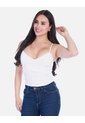 Blusa Tipo Corsé Con Escote En V Y Tiras Graduables de Arequipe moda dulce