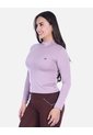 Camiseta Deportiva Manga Larga Cuello Alto Con Licra de Arequipe moda dulce