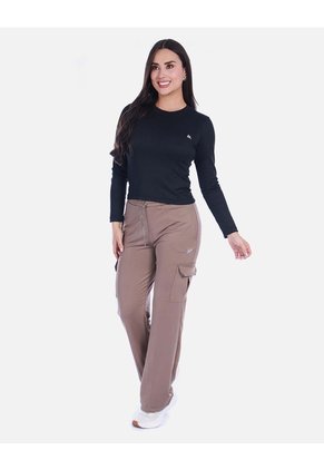 Camiseta Deportiva Manga Larga Cuello Alto Con Licra