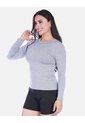 Camiseta Deportiva Manga Larga Cuello Redondo  Jaspeado de Arequipe moda dulce