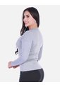 Camiseta Deportiva Manga Larga Cuello Redondo  Jaspeado de Arequipe moda dulce