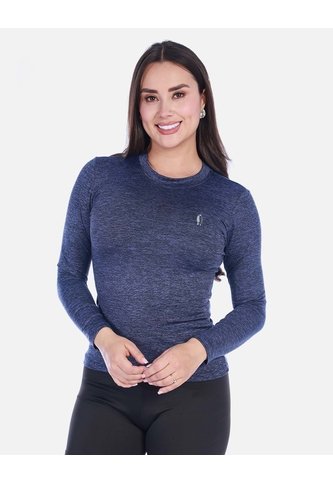 Camiseta Deportiva Manga Larga Cuello Redondo  Jaspeado Arequipe moda dulce