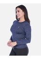 Camiseta Deportiva Manga Larga Cuello Redondo  Jaspeado de Arequipe moda dulce