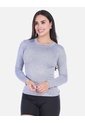 Camiseta Deportiva Manga Larga Cuello Redondo  Jaspeado de Arequipe moda dulce