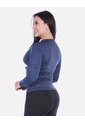 Camiseta Deportiva Manga Larga Cuello Redondo  Jaspeado de Arequipe moda dulce