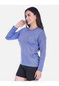 Camiseta Deportiva Manga Larga Cuello Redondo  Jaspeado de Arequipe moda dulce