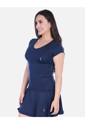 Camiseta Deportiva Manga Corta Cuello En V