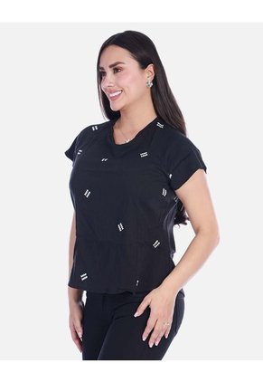 Blusa Casual Para Mujer Con Sutil Estampado