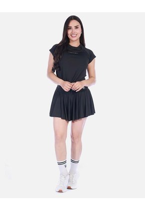 Camiseta Deportiva Manga Corta Raglán Con Cordón Ajustable Rosada