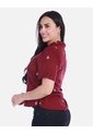 Camisa Casual Tipo Camisera Con Botones Y Microbordados de Arequipe moda dulce