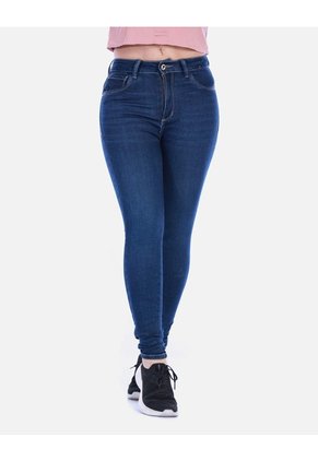Jean Skinny Clasico Tiro Alto Con Ajuste Anatomico