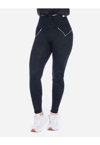 Leggings Deportivos Tiro Alto Vinotinto Con Vivo Contraste Arequipe moda dulce