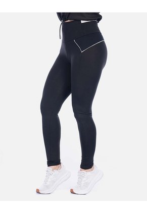 Leggings Deportivos Tiro Alto Vinotinto Con Vivo Contraste
