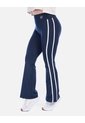 Pantalón Deportivo Bota Campana Azul Oscuro Con Franjas Laterales de Arequipe moda dulce