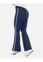 Pantalón Deportivo Bota Campana Azul Oscuro Con Franjas Laterales de Arequipe moda dulce