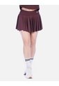 Falda Short Deportiva Plisada Vinotinto Tiro Alto de Arequipe moda dulce