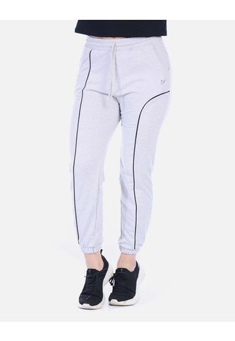 Pantalón Jogger Deportivo Gris Jaspe Con Vivos Negros Arequipe moda dulce