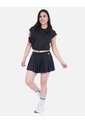 Falda Short Deportiva Plisada Vinotinto Tiro Alto de Arequipe moda dulce