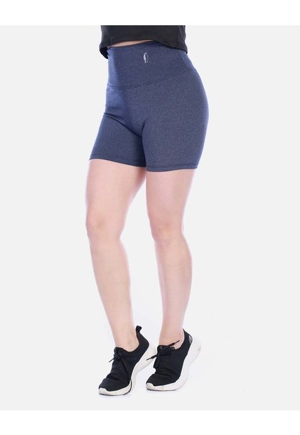 Short Deportivo Biker Tiro Alto Con Pretina Ancha