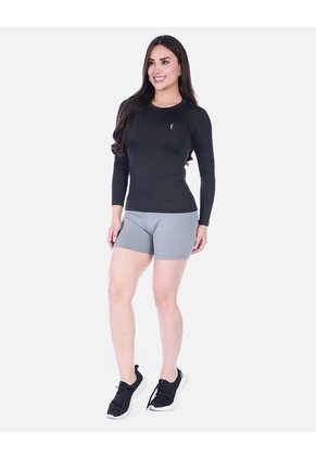 Short Deportivo Biker Tiro Alto Con Pretina Ancha