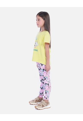 Conjunto Infantil Camiseta Y Leggings Para Niña