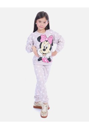 Conjunto Infantil Buso Y Sudadera Ratoncita Moño Para Niña