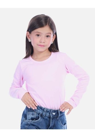 Camiseta Manga Larga Negra Básica Para Niña Arequipe moda dulce