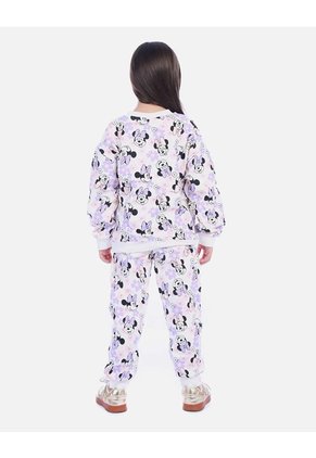 Conjunto Infantil Buso Lunares Y Jogger Ratoncita Para Niña