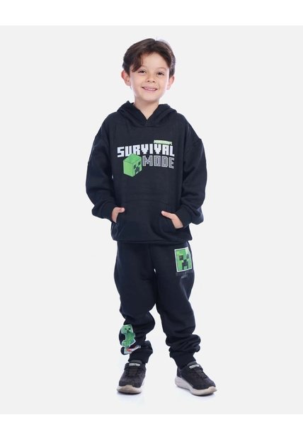 Onjunto Infantil Buso Capucha Y Jogger Gamer Para Niño