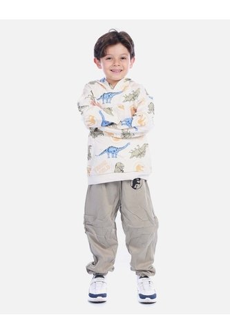 Conjunto Infantil Buso Dinosaurio Y Sudadera Jogger Para Niño Arequipe moda dulce