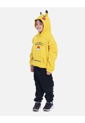 Conjunto Infantil Buso Capucha Orejitas Y Jogger Para Niño