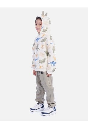 Conjunto Infantil Buso Dinosaurio Y Sudadera Jogger Para Niño