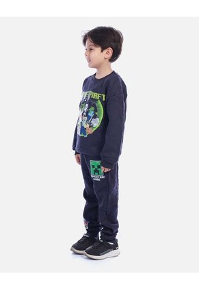 Conjunto Infantil Buso Y Sudadera Bloques Gamer Para Niño