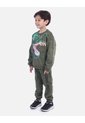 Conjunto Infantil Buso Dino Verde Y Sudadera Jogger Para Niño de Arequipe moda dulce