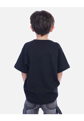 Camiseta Infantil Negra Héroe Araña Para Niño