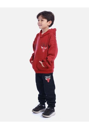 Conjunto Infantil Buso Capucha Básquet Y Jogger Para Niño