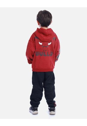 Conjunto Infantil Buso Capucha Básquet Y Jogger Para Niño
