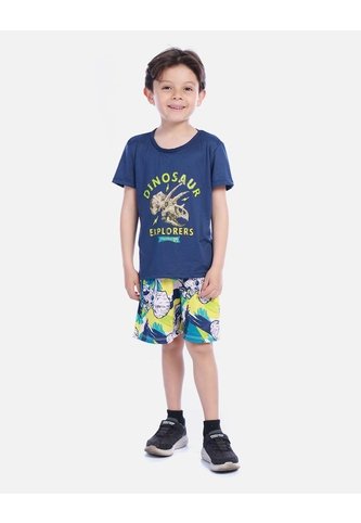 Conjunto Infantil Camiseta Y Bermuda Para Niño Arequipe moda dulce