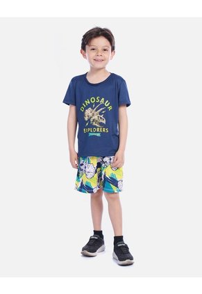 Conjunto Infantil Camiseta Y Bermuda Para Niño
