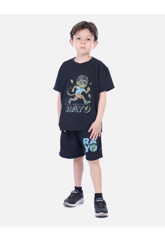 Conjunto Infantil Camiseta Manga Corta Y Bermuda Para Niño Arequipe moda dulce