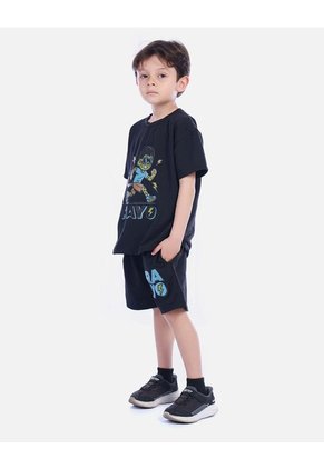Conjunto Infantil Camiseta Manga Corta Y Bermuda Para Niño