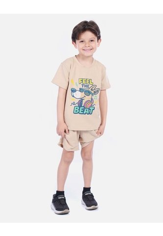 Conjunto Infantil Camiseta Y Bermuda Para Niño Arequipe moda dulce