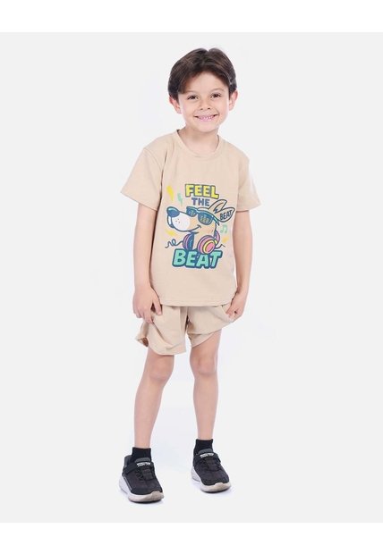 Conjunto Infantil Camiseta Y Bermuda Para Niño