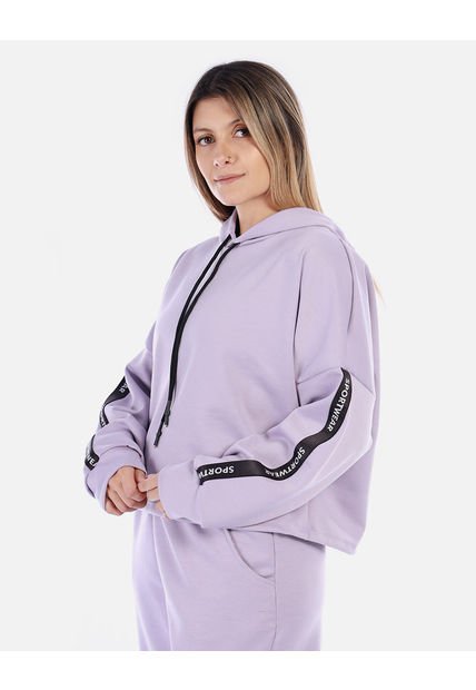 Buzo Deportivo Mujer Con Capucha