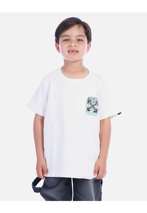 Camiseta Urbana Negra Con Estampado De Ciudad Para Niño